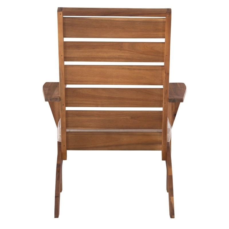 Chaise d'extérieur Seacrest marron avec coussin