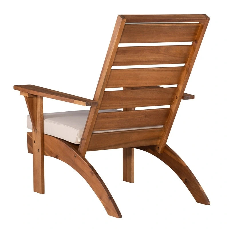 Chaise d'extérieur Seacrest marron avec coussin