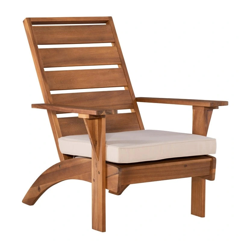 Chaise d'extérieur Seacrest marron avec coussin