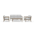 Homestyles Canapé d'extérieur 4 pièces en bois marron Homestyles Sustain - 69 x 29 x 31