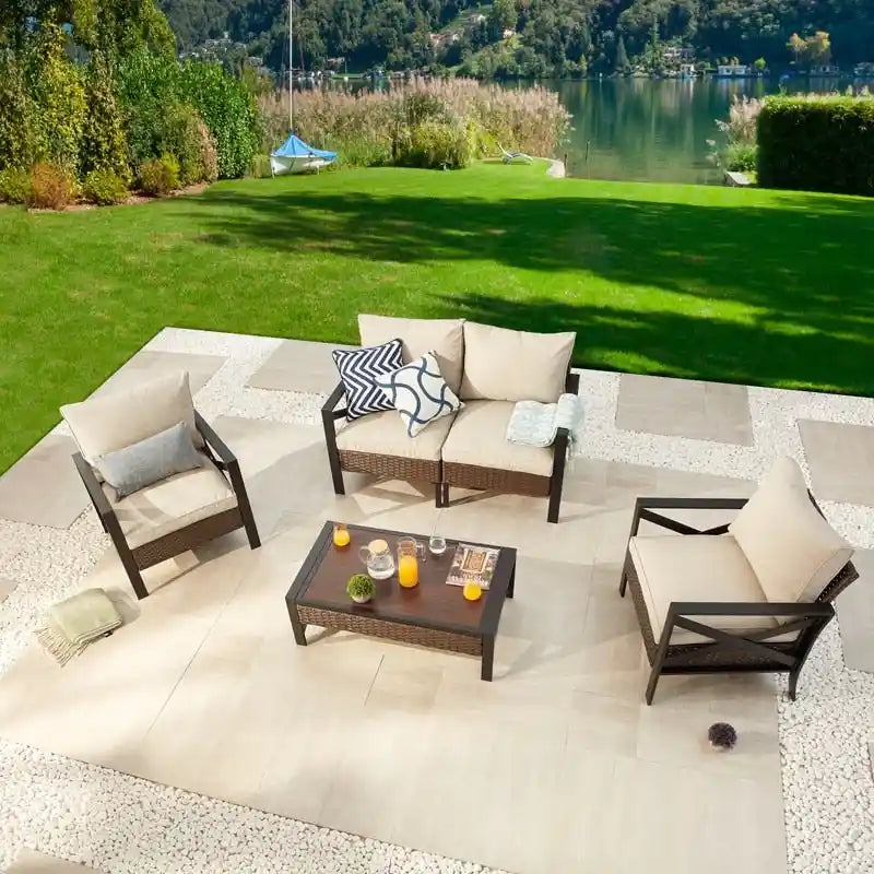 Patio Festival X-Arm 5-Piece Outdoor Conversation Set