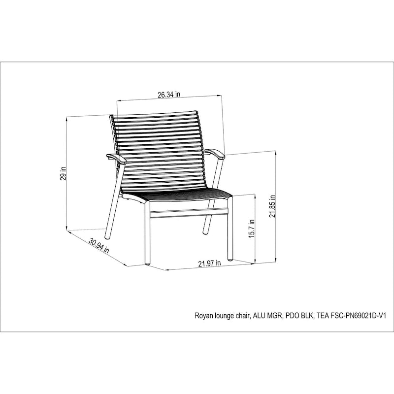 Ensemble de deux chaises longues Amazonia en teck certifié FSC et aluminium