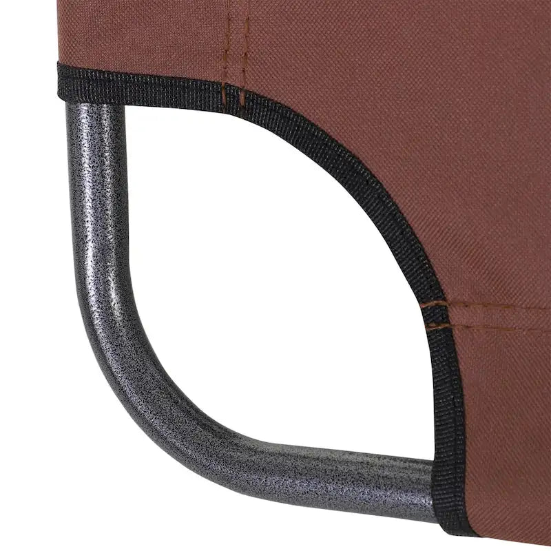 Chaise longue de patio 2 en 1 Outsunny avec oreiller, transat de jardin pliable inclinable à 120/180°, tissu Oxford, marron