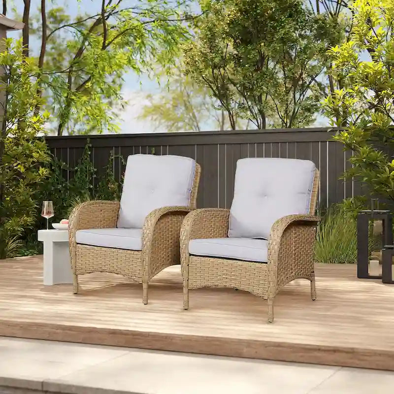 Ensemble de meubles de salon d'extérieur 7 pièces Gymojoy (causeuse, table, fauteuils à bascule)