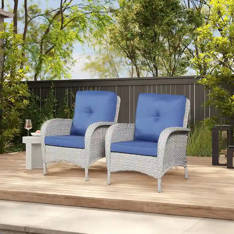 Ensemble de meubles de salon d'extérieur 7 pièces Gymojoy (causeuse, table, fauteuils à bascule)