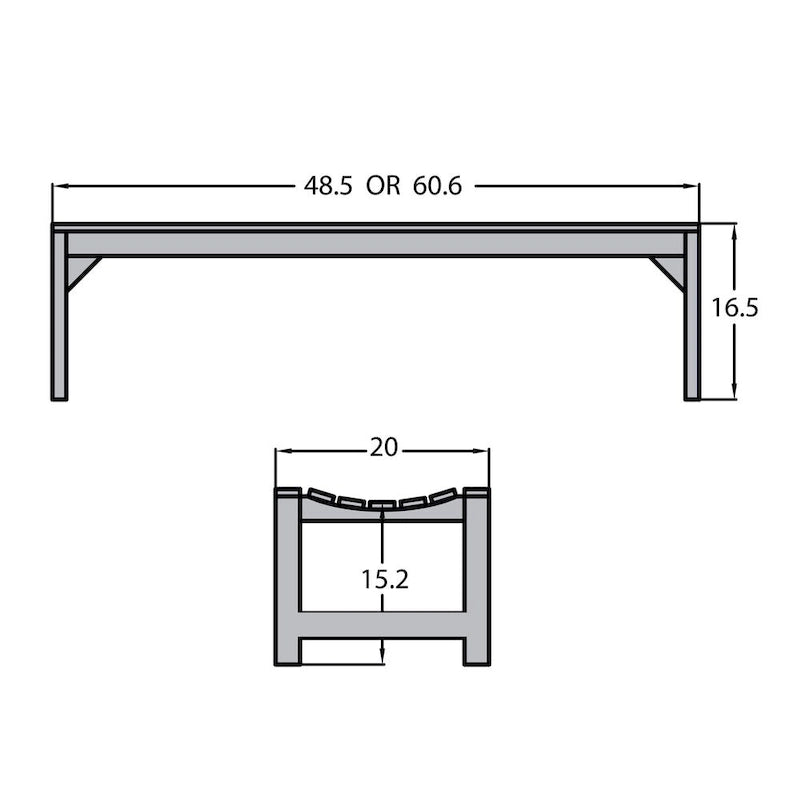 Banc de pique-nique d'extérieur écologique Lehigh de 1,5 m de HIGHWOOD