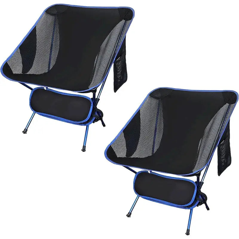 Chaise de camping, Légère, Chaise de randonnée, Chaises pliantes, Portable avec sac de transport et bandoulière