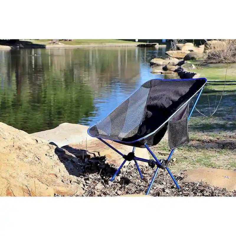 Chaise de camping, Légère, Chaise de randonnée, Chaises pliantes, Portable avec sac de transport et bandoulière