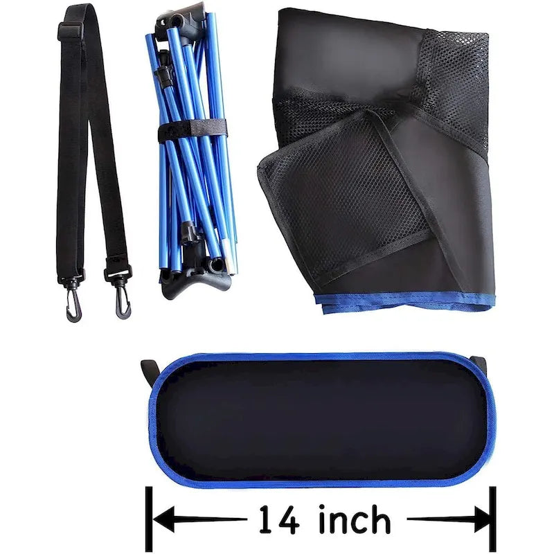Chaise de camping, Légère, Chaise de randonnée, Chaises pliantes, Portable avec sac de transport et bandoulière