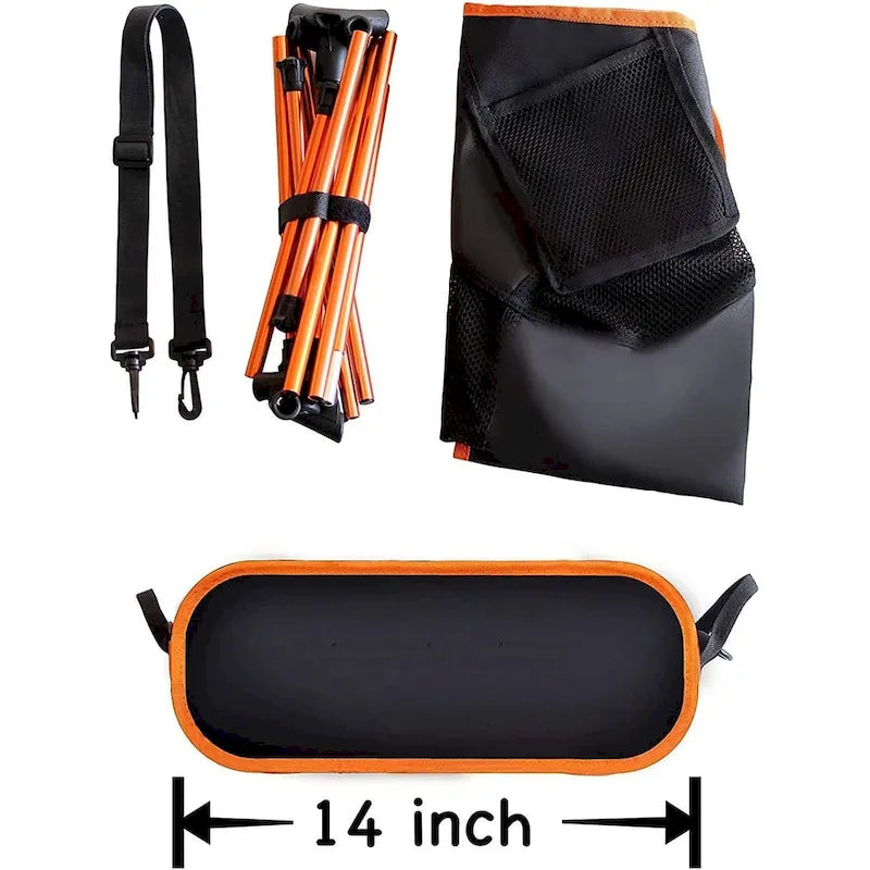 Chaise de camping, Légère, Chaise de randonnée, Chaises pliantes, Portable avec sac de transport et bandoulière