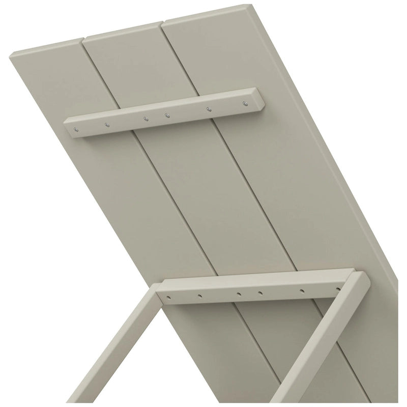 Polytrends Shoreside Chaise longue inclinable moderne en polyéco-friendly toutes saisons avec roues (lot de 2)