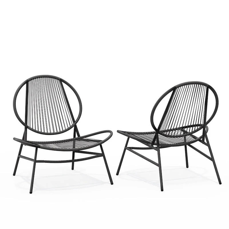Ensemble de conversation en rotin PE 4 ou 2 pièces