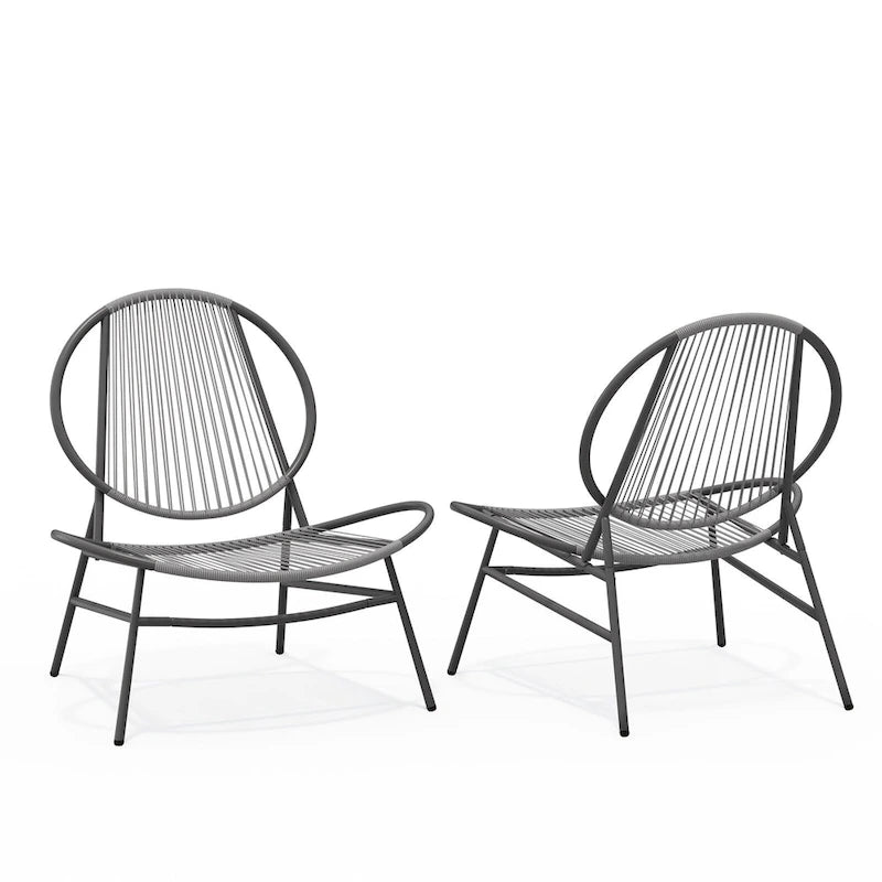 Ensemble de conversation en rotin PE 4 ou 2 pièces