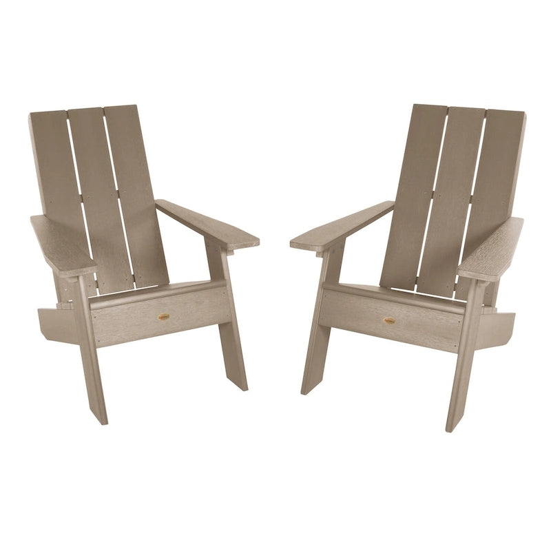 Chaises Adirondack modernes 2 pièces HIGHWOOD