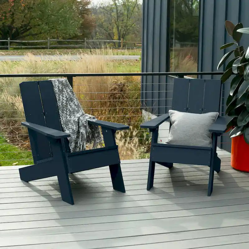 Chaises Adirondack modernes 2 pièces HIGHWOOD