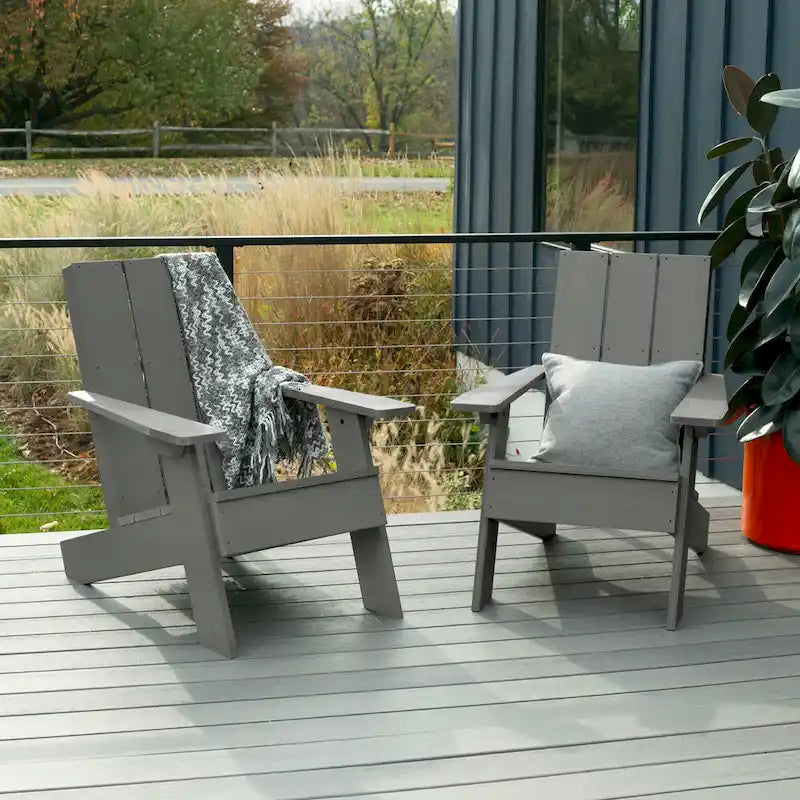 Chaises Adirondack modernes 2 pièces HIGHWOOD