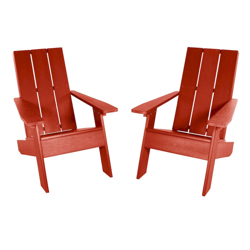 Chaises Adirondack modernes 2 pièces HIGHWOOD