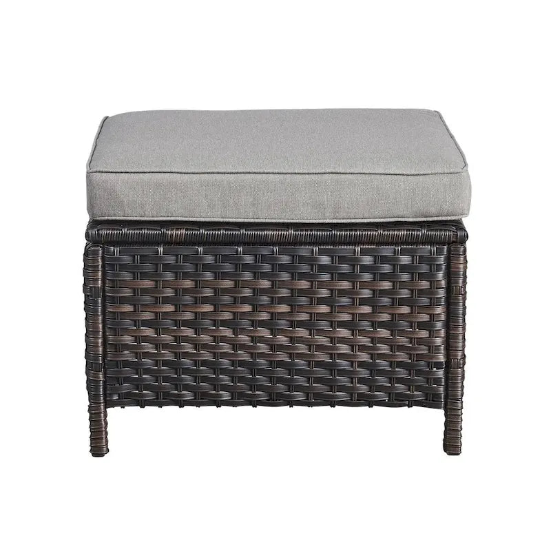Gymojoy 2 Pièces Ottoman Extérieur, Ottomans de Patio en Osier