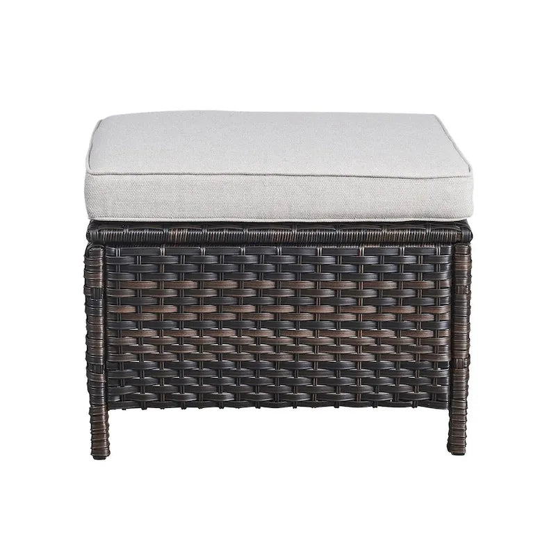 Gymojoy 2 Pièces Ottoman Extérieur, Ottomans de Patio en Osier