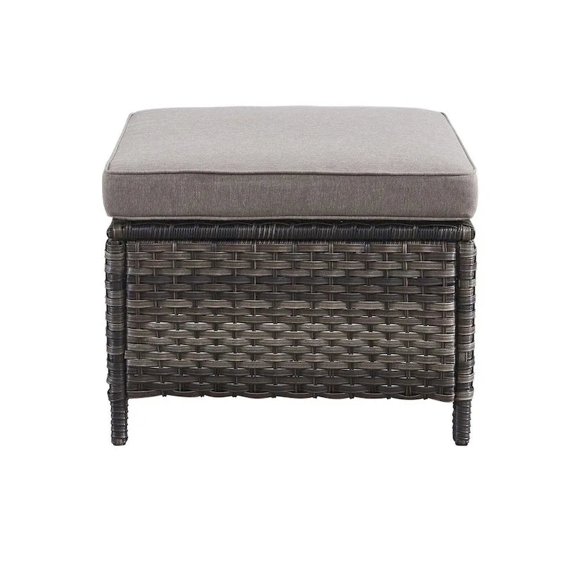 Gymojoy 2 Pièces Ottoman Extérieur, Ottomans de Patio en Osier