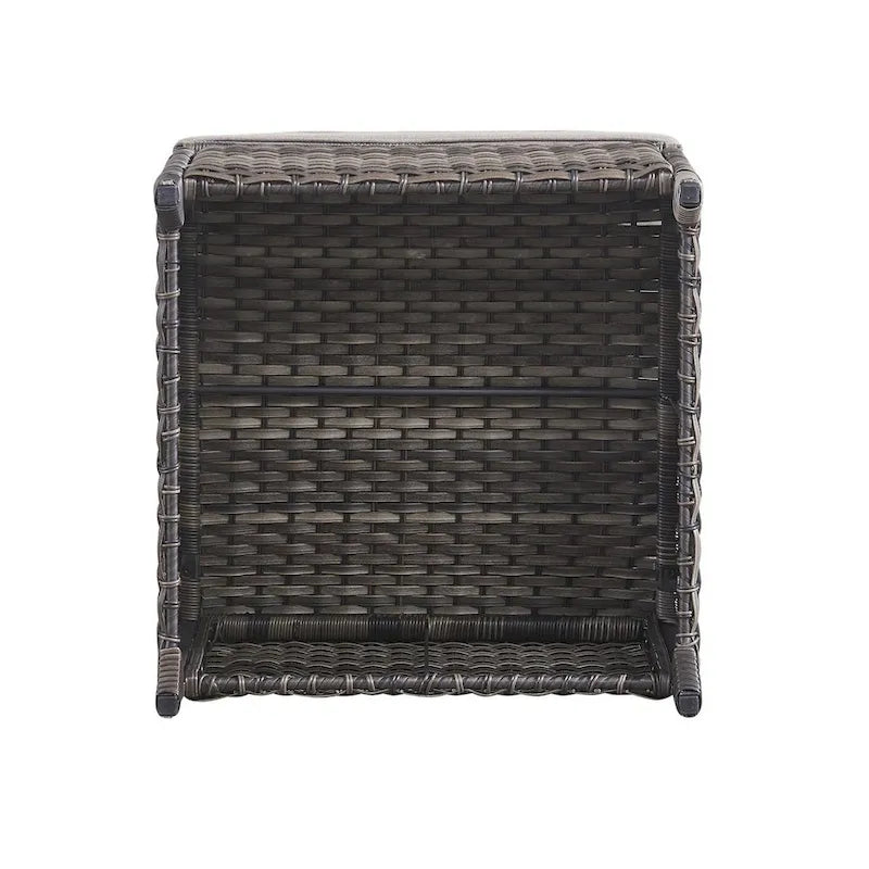 Gymojoy 2 Pièces Ottoman Extérieur, Ottomans de Patio en Osier