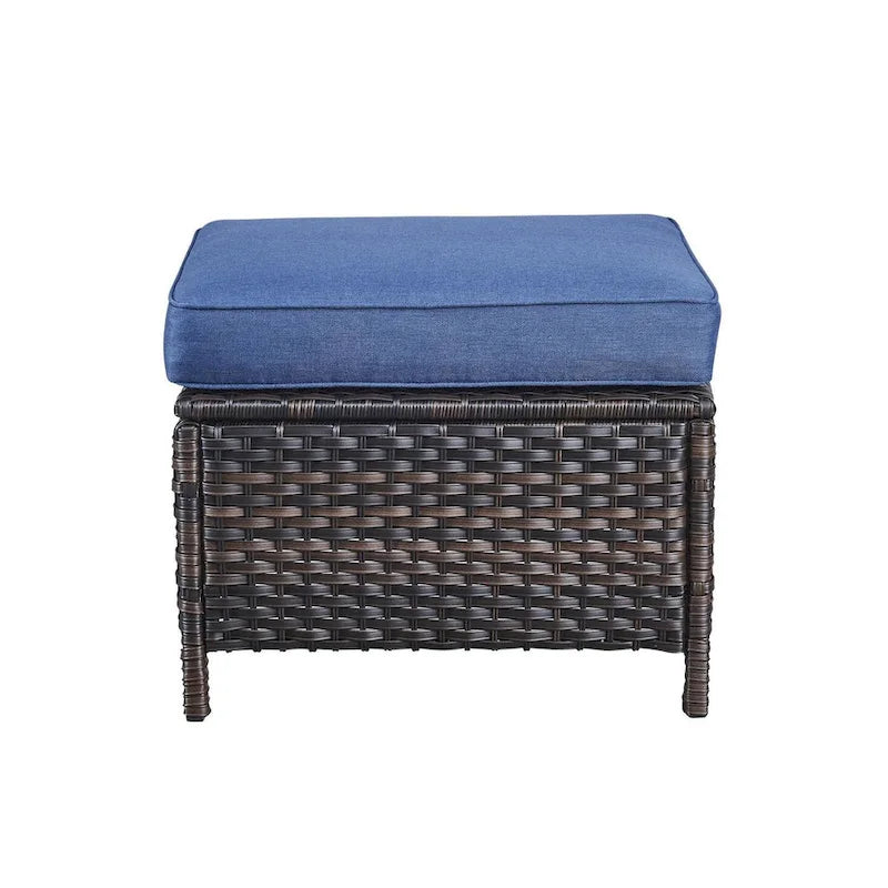 Gymojoy 2 Pièces Ottoman Extérieur, Ottomans de Patio en Osier