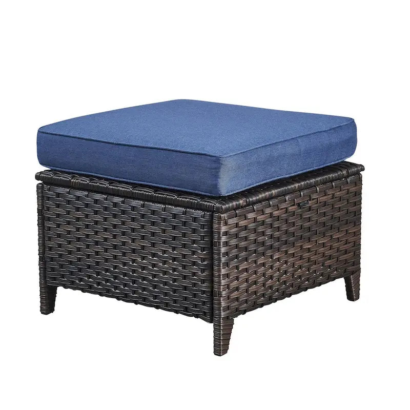 Gymojoy 2 Pièces Ottoman Extérieur, Ottomans de Patio en Osier