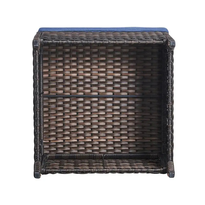 Gymojoy 2 Pièces Ottoman Extérieur, Ottomans de Patio en Osier