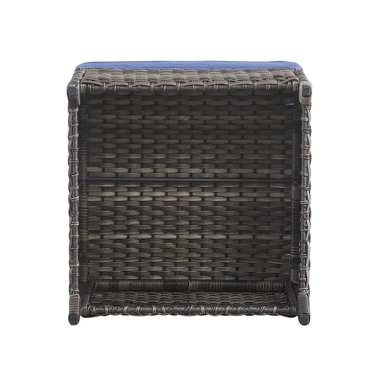 Gymojoy 2 Pièces Ottoman Extérieur, Ottomans de Patio en Osier