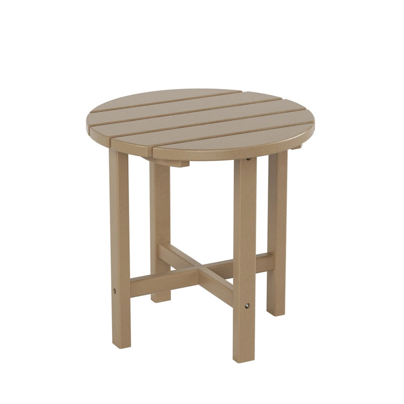 Fauteuil à bascule d'extérieur Polytrends Laguna en PEHD résistant aux intempéries avec table d'appoint (ensemble de 2 pièces)