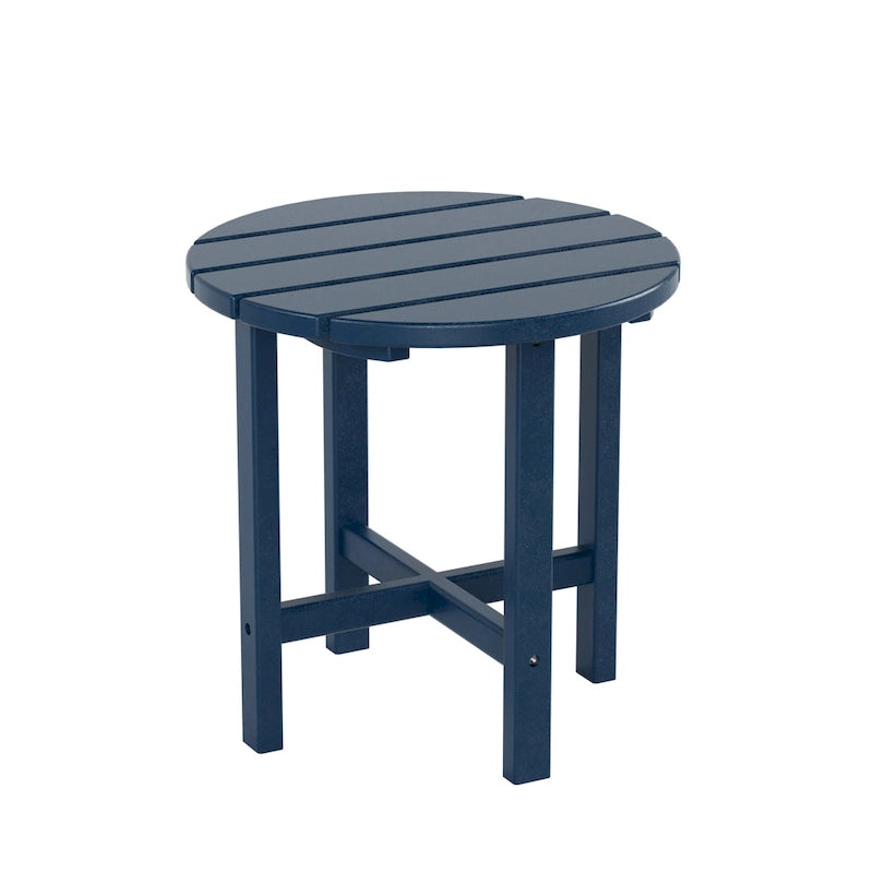 Fauteuil à bascule d'extérieur Polytrends Laguna en PEHD résistant aux intempéries avec table d'appoint (ensemble de 2 pièces)