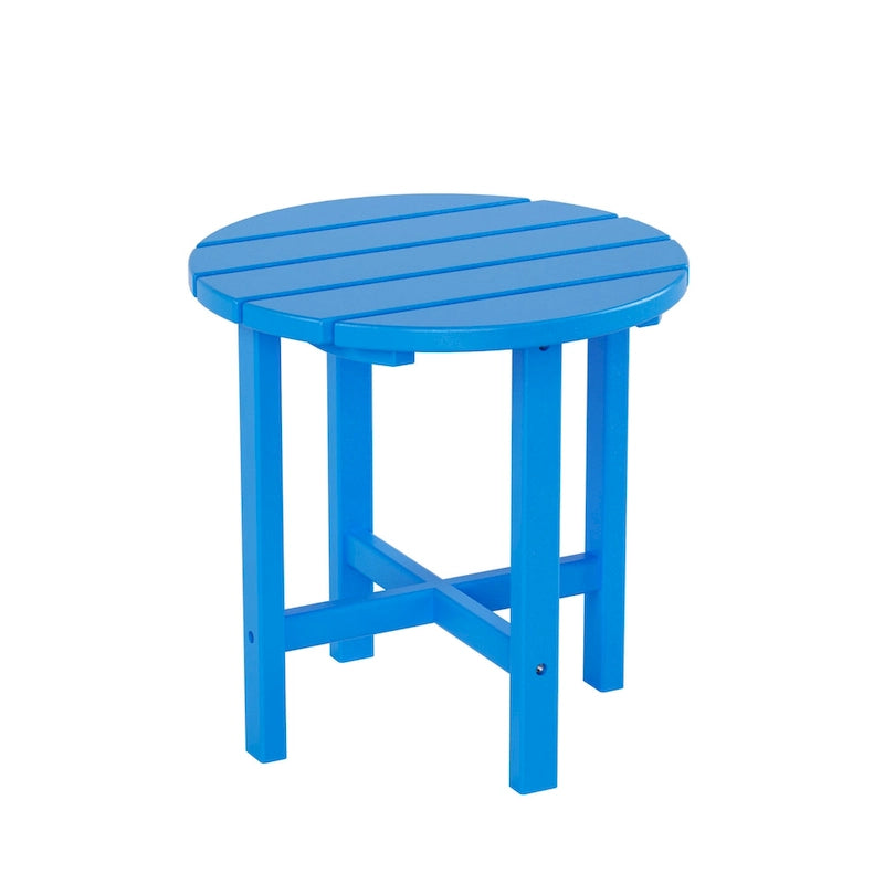 Fauteuil à bascule d'extérieur Polytrends Laguna en PEHD résistant aux intempéries avec table d'appoint (ensemble de 2 pièces)
