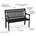 Carolina Living Belmont Outdoor Wooden Bench
