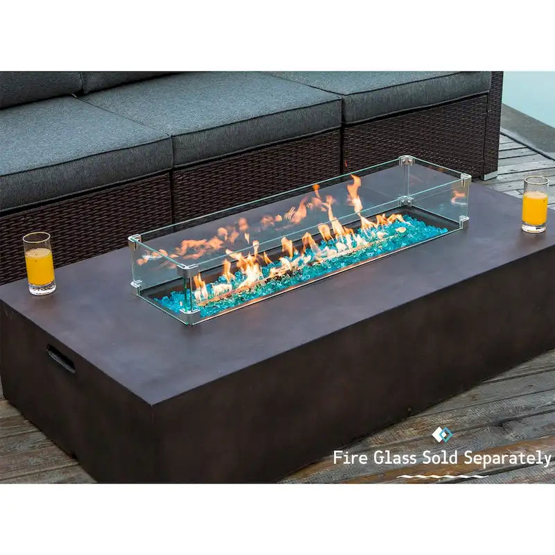 Ensemble de canapé d'angle d'extérieur 9 pièces COSIEST avec table brasero