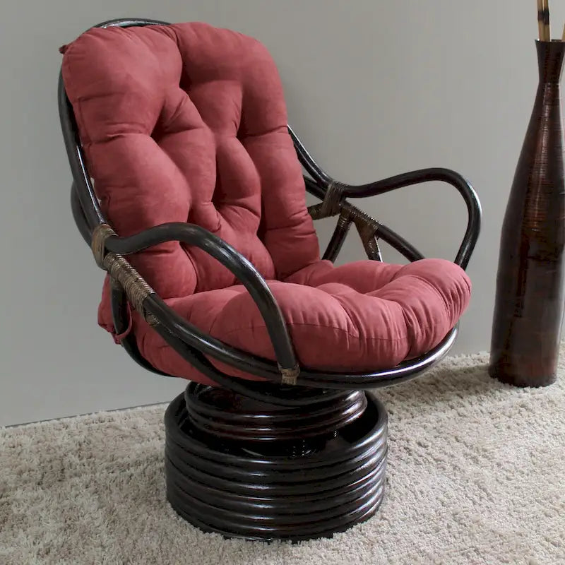 Fauteuil à bascule pivotant Maui International Caravan avec coussin