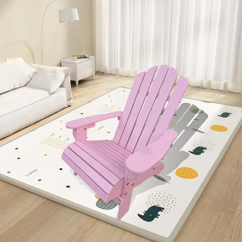 Chaise Adirondack pour enfants en bois d'extérieur