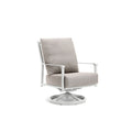 Fauteuil de jardin haut dossier Aspen avec coussin Sunbrella, pivotant et à bascule