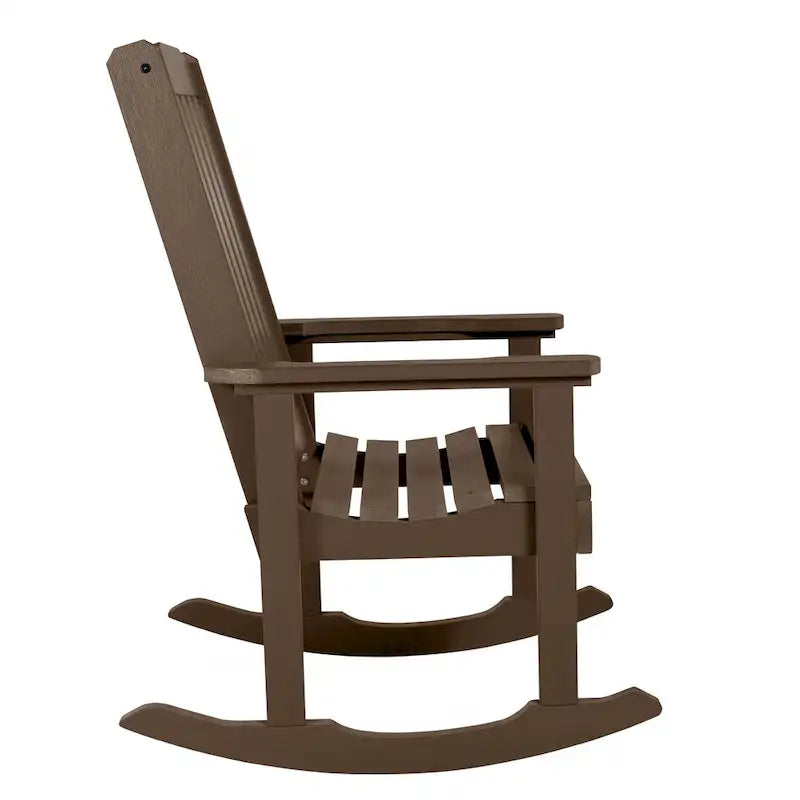 Chaise à bascule en bois synthétique écologique HIGHWOOD