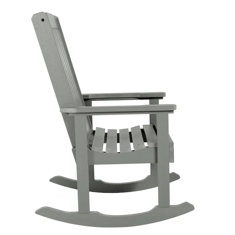 Chaise à bascule en bois synthétique écologique HIGHWOOD