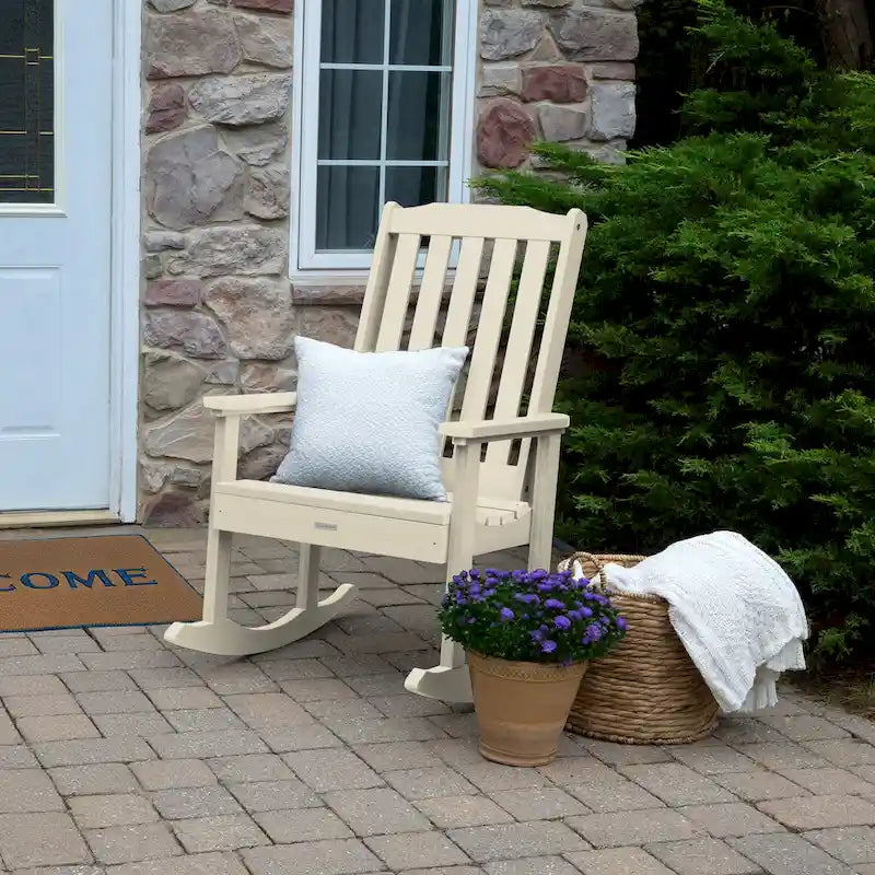 Chaise à bascule en bois synthétique écologique HIGHWOOD