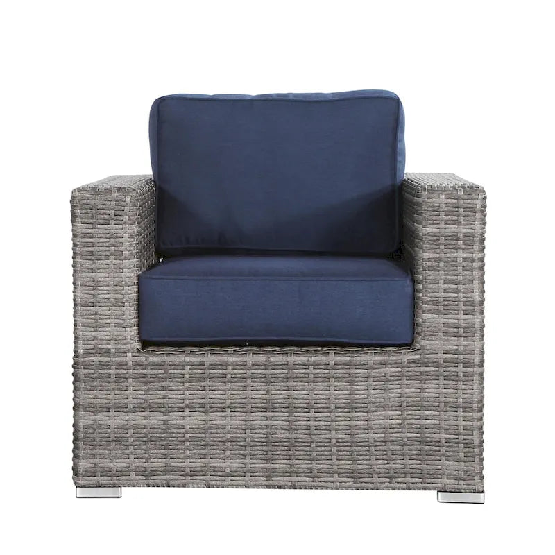 Chaise de terrasse de club de qualité complexe avec coussins Sunbrella