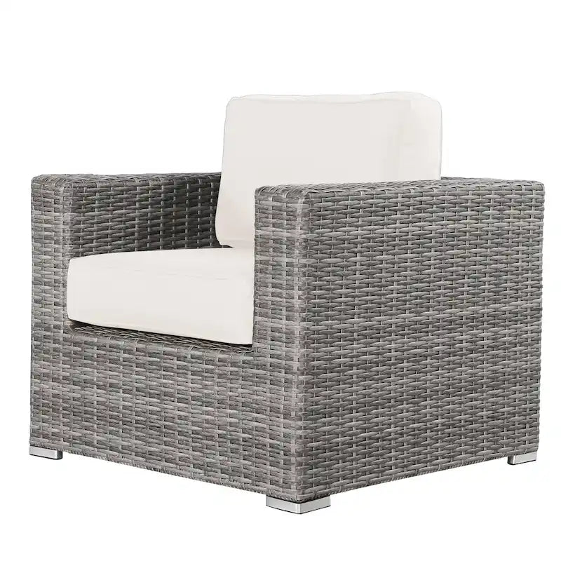 Chaise de terrasse de club de qualité complexe avec coussins Sunbrella