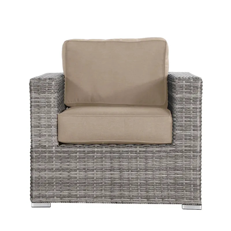 Chaise de terrasse de club de qualité complexe avec coussins Sunbrella