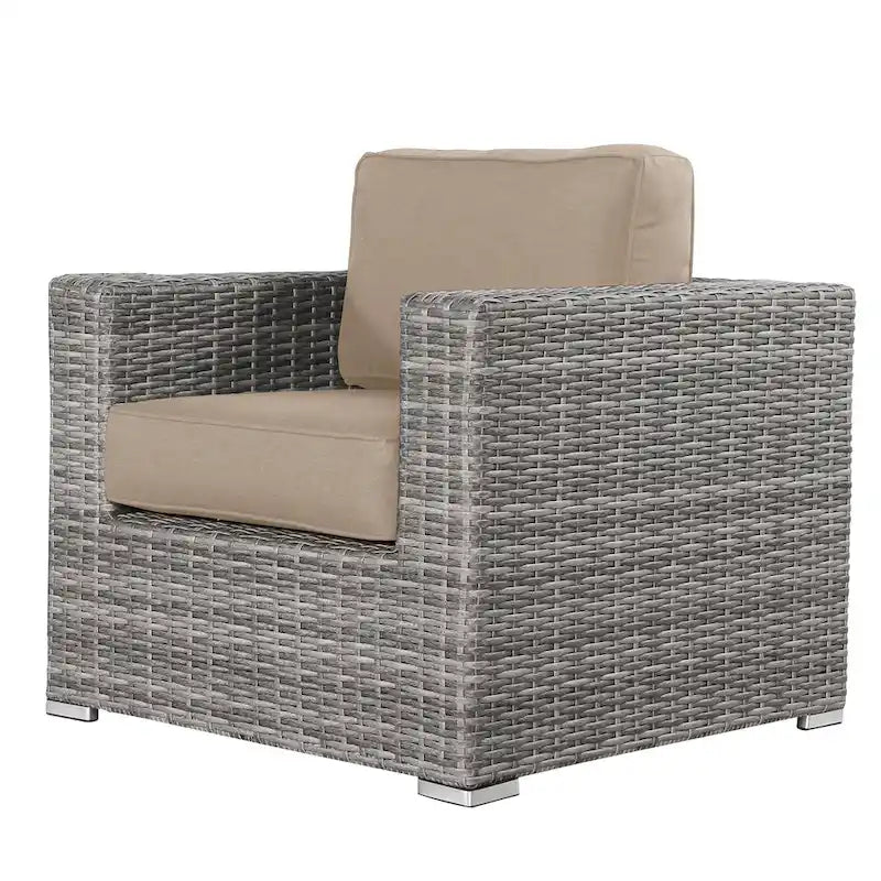 Chaise de terrasse de club de qualité complexe avec coussins Sunbrella