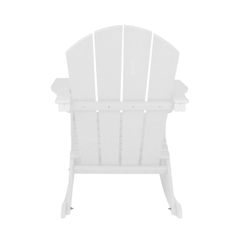 Fauteuil à bascule d'extérieur Polytrends Laguna en PEHD résistant aux intempéries (lot de 4)