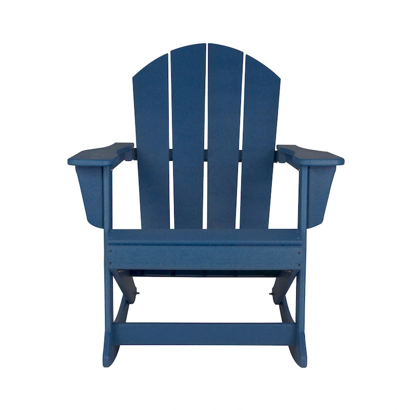 Fauteuil à bascule d'extérieur Polytrends Laguna en PEHD résistant aux intempéries (lot de 4)