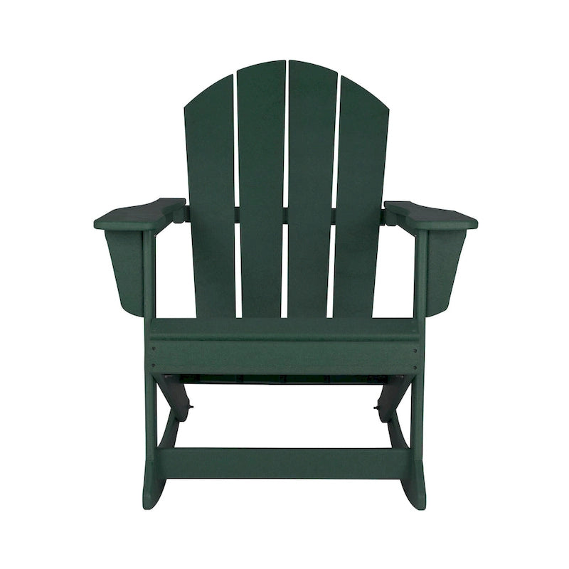 Fauteuil à bascule d'extérieur Polytrends Laguna en PEHD résistant aux intempéries (lot de 4)