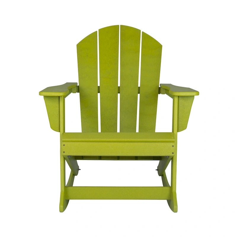 Fauteuil à bascule d'extérieur Polytrends Laguna en PEHD résistant aux intempéries (lot de 4)