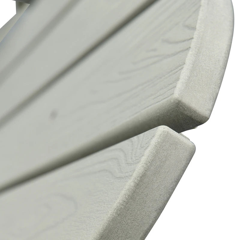 OVIOS Lot de 2 chaises de patio extérieures Adirondack en bois composite