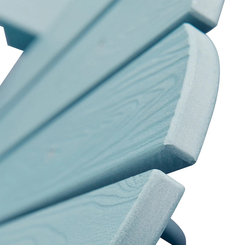 OVIOS Lot de 2 chaises de patio extérieures Adirondack en bois composite
